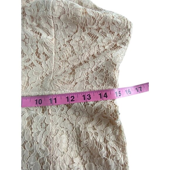 LULUS Women Caterina Maxi Dress Sz M Light Pink Eyelet Elegant Event Party 7-3 - Picture 12 of 16